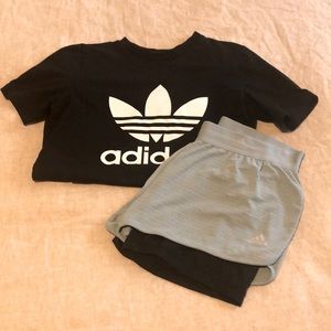 Adidas TSHIRT and Running Shorta